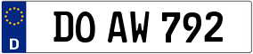 Truck License Plate